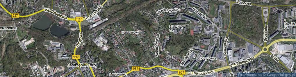 Zdjęcie satelitarne Mazurowiec ul.