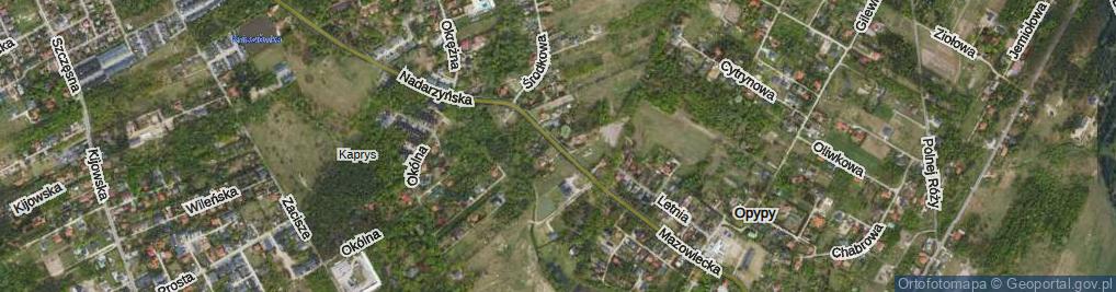 Zdjęcie satelitarne Mazowiecka ul.