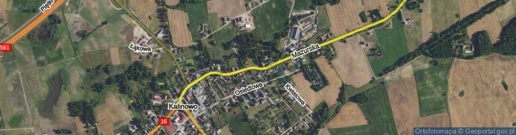 Zdjęcie satelitarne Mazurska ul.