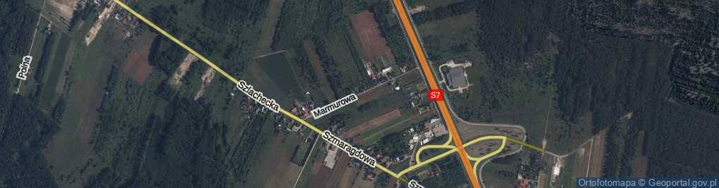 Zdjęcie satelitarne Marmurowa ul.