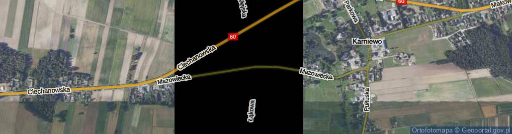 Zdjęcie satelitarne Mazowiecka ul.