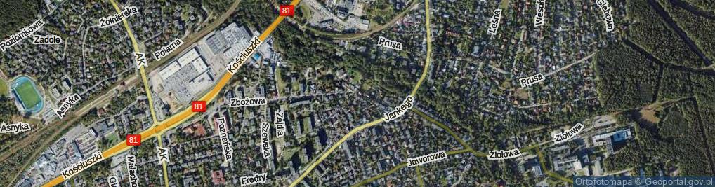 Zdjęcie satelitarne Marmurowa ul.