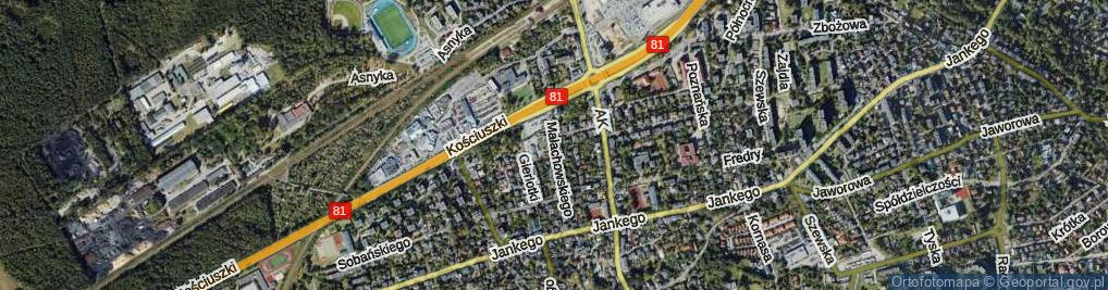 Zdjęcie satelitarne Małachowskiego ul.