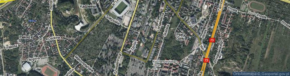Zdjęcie satelitarne Mała Zgoda ul.