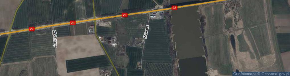 Zdjęcie satelitarne Makowa ul.
