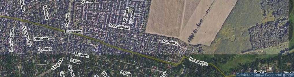 Zdjęcie satelitarne Mazurska ul.