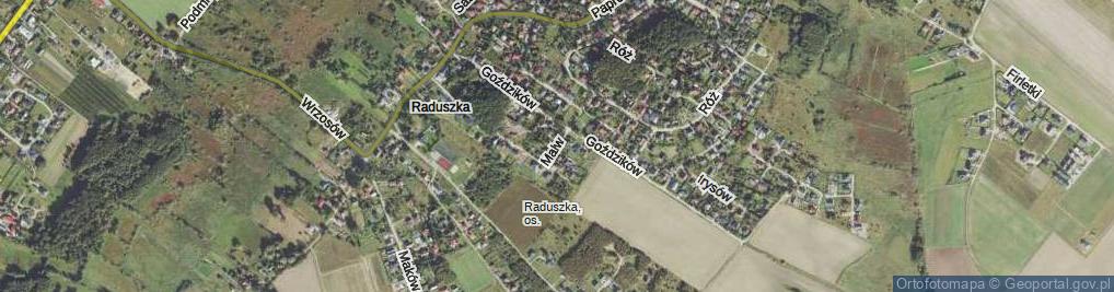 Zdjęcie satelitarne Malw ul.