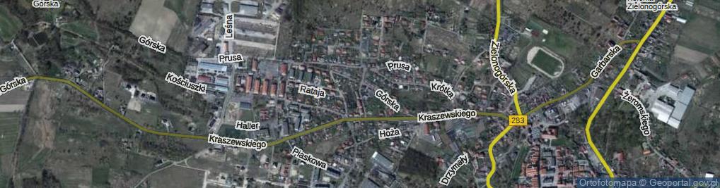 Zdjęcie satelitarne Marcinkowskiego ul.