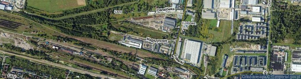 Zdjęcie satelitarne Magazynowa ul.