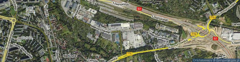 Zdjęcie satelitarne Makuszyńskiego Kornela ul.