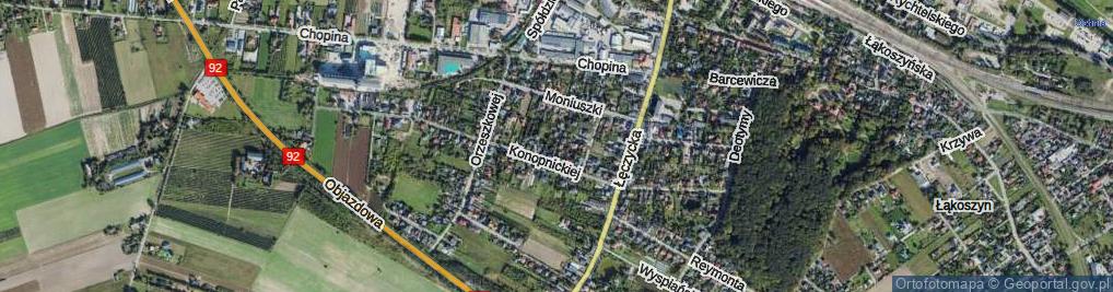 Zdjęcie satelitarne Makuszyńskiego Kornela ul.