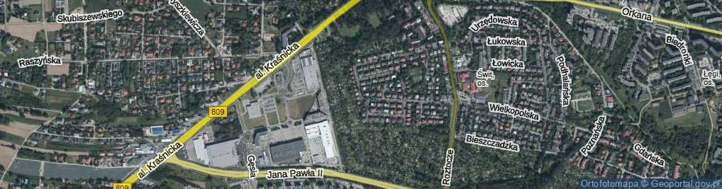 Zdjęcie satelitarne Małopolska ul.