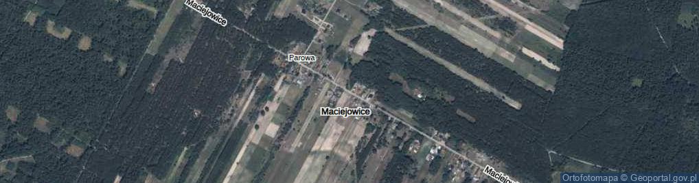 Zdjęcie satelitarne Maciejowice ul.