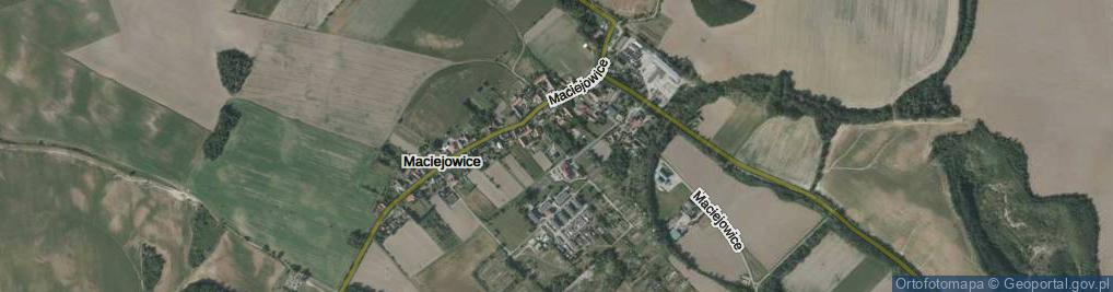 Zdjęcie satelitarne Maciejowice ul.