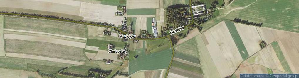 Zdjęcie satelitarne Maciejów ul.