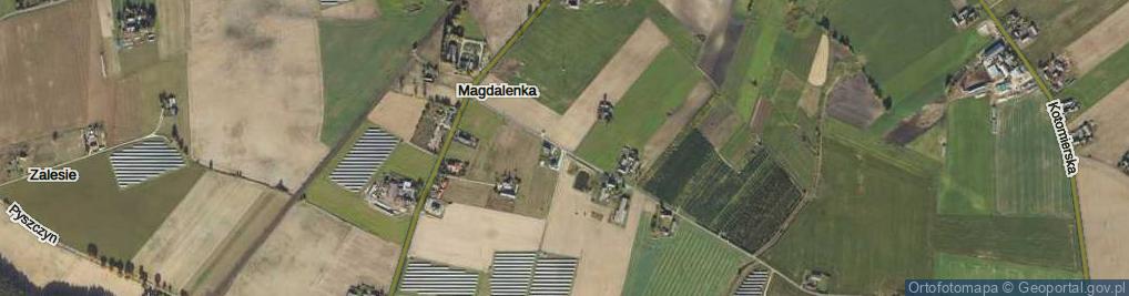 Zdjęcie satelitarne Magdalenka ul.