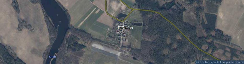 Zdjęcie satelitarne Makowice ul.