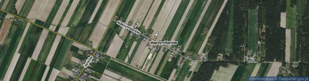 Zdjęcie satelitarne Maksymilianów ul.