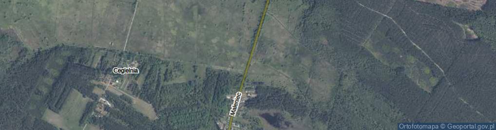 Zdjęcie satelitarne Maleniec ul.