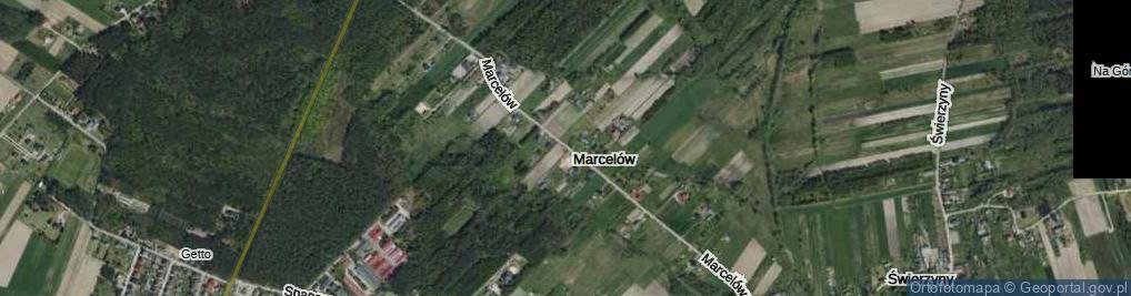 Zdjęcie satelitarne Marcelów ul.