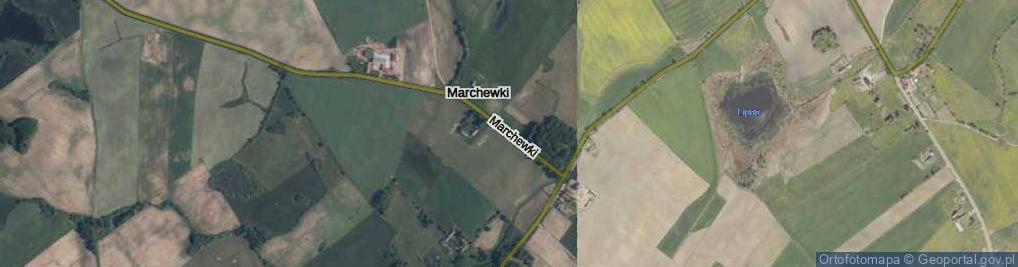 Zdjęcie satelitarne Marchewki ul.