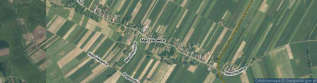 Zdjęcie satelitarne Marcinkowice ul.