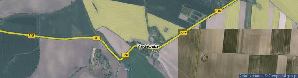 Zdjęcie satelitarne Marcinkowice ul.