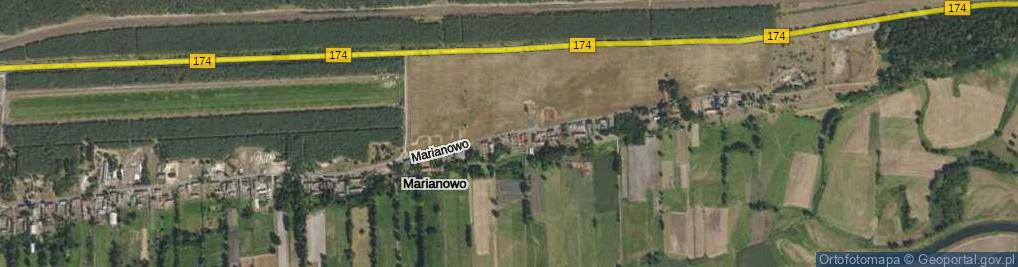 Zdjęcie satelitarne Marianowo ul.