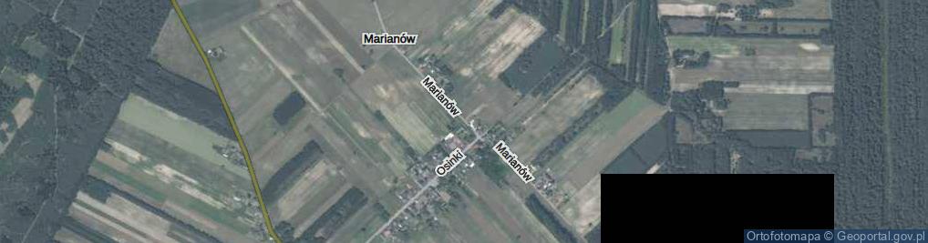Zdjęcie satelitarne Marianów ul.