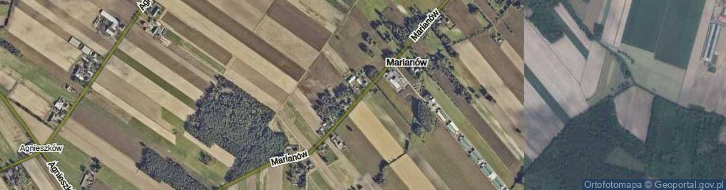 Zdjęcie satelitarne Marianów ul.