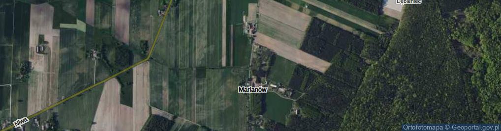 Zdjęcie satelitarne Marianów ul.