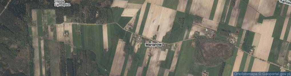 Zdjęcie satelitarne Marianów ul.
