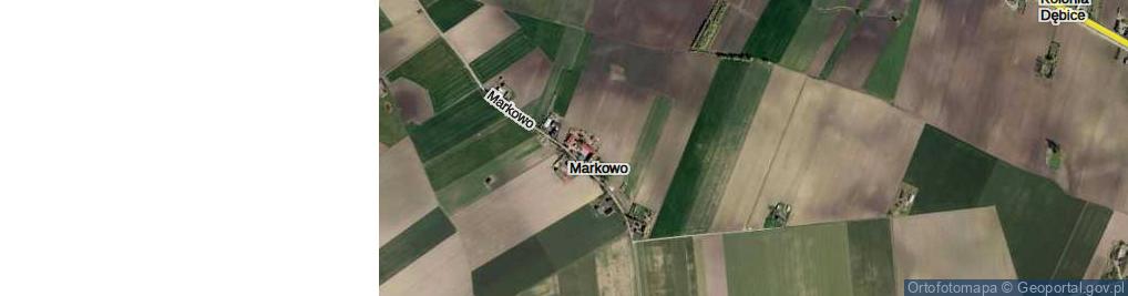 Zdjęcie satelitarne Markowo ul.
