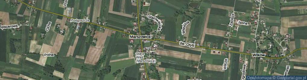 Zdjęcie satelitarne Marszowice ul.