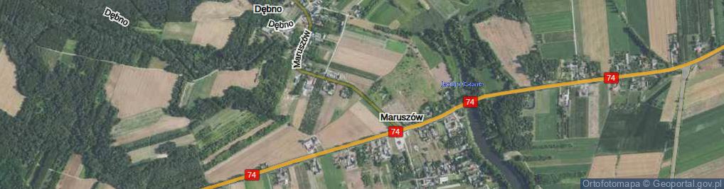 Zdjęcie satelitarne Maruszów ul.