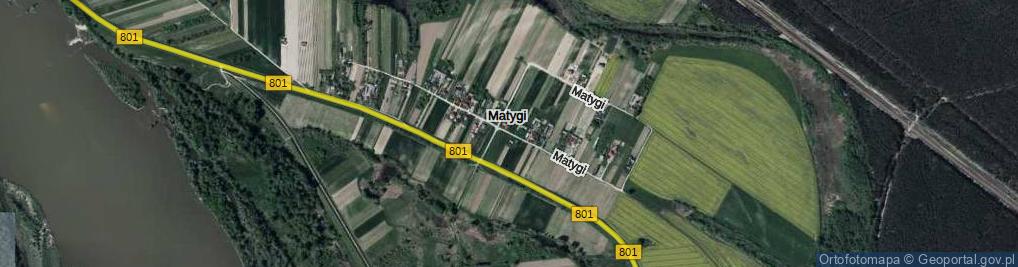Zdjęcie satelitarne Matygi ul.