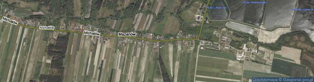 Zdjęcie satelitarne Mazanów ul.