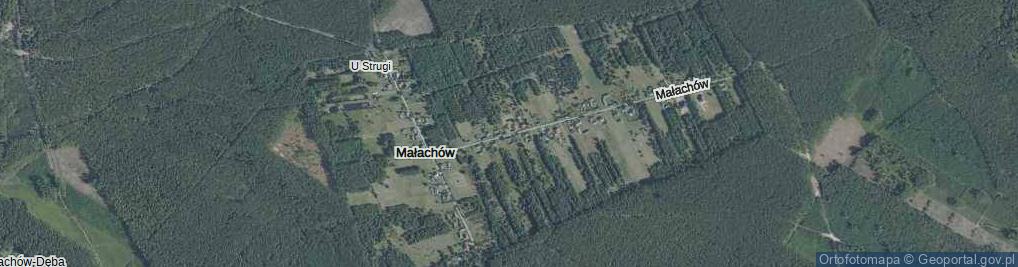 Zdjęcie satelitarne Małachów ul.