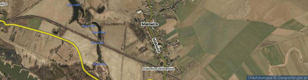 Zdjęcie satelitarne Małowice ul.