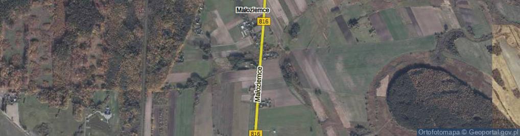 Zdjęcie satelitarne Małoziemce ul.