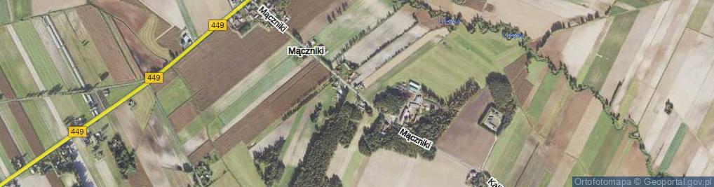 Zdjęcie satelitarne Mączniki ul.
