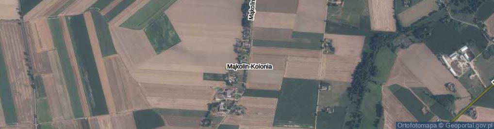 Zdjęcie satelitarne Mąkolin-Kolonia ul.