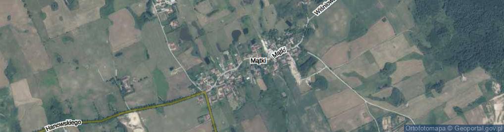 Zdjęcie satelitarne Mątki ul.