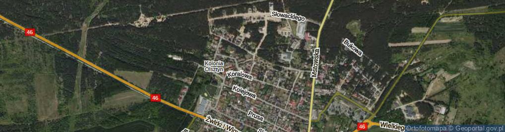 Zdjęcie satelitarne Maurycego ul.