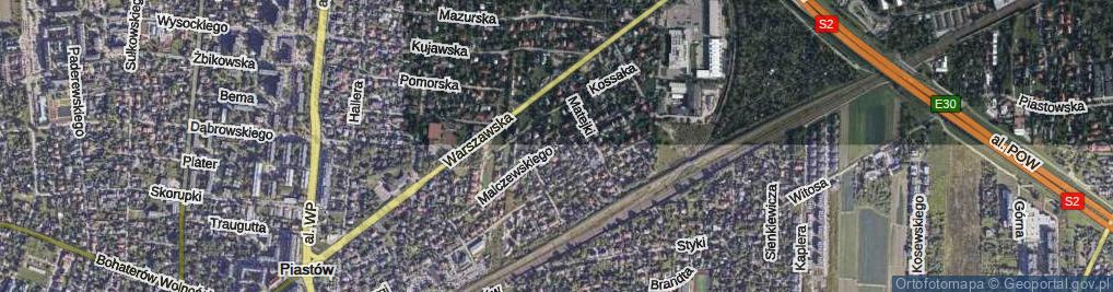 Zdjęcie satelitarne Malczewskiego Jacka ul.