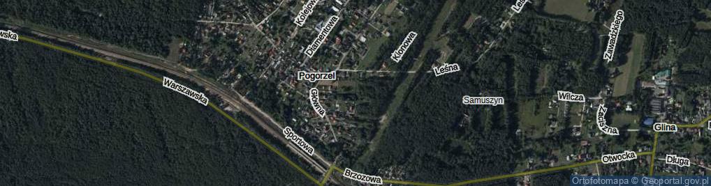 Zdjęcie satelitarne Maciejki ul.