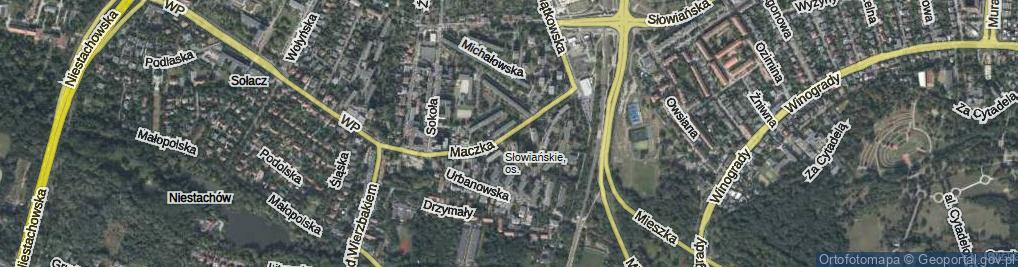 Zdjęcie satelitarne Maczka Stanisława, gen. ul.