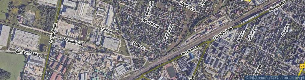 Zdjęcie satelitarne Malinowa ul.