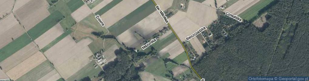 Zdjęcie satelitarne Mazurska ul.