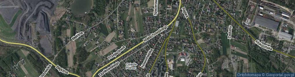 Zdjęcie satelitarne Małachowskiego Stanisława ul.